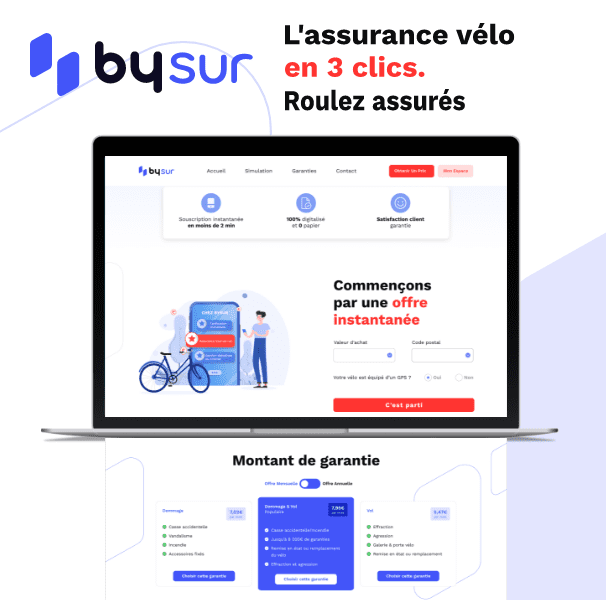 Projet Bysur - Assurance vélo en 3 clics
