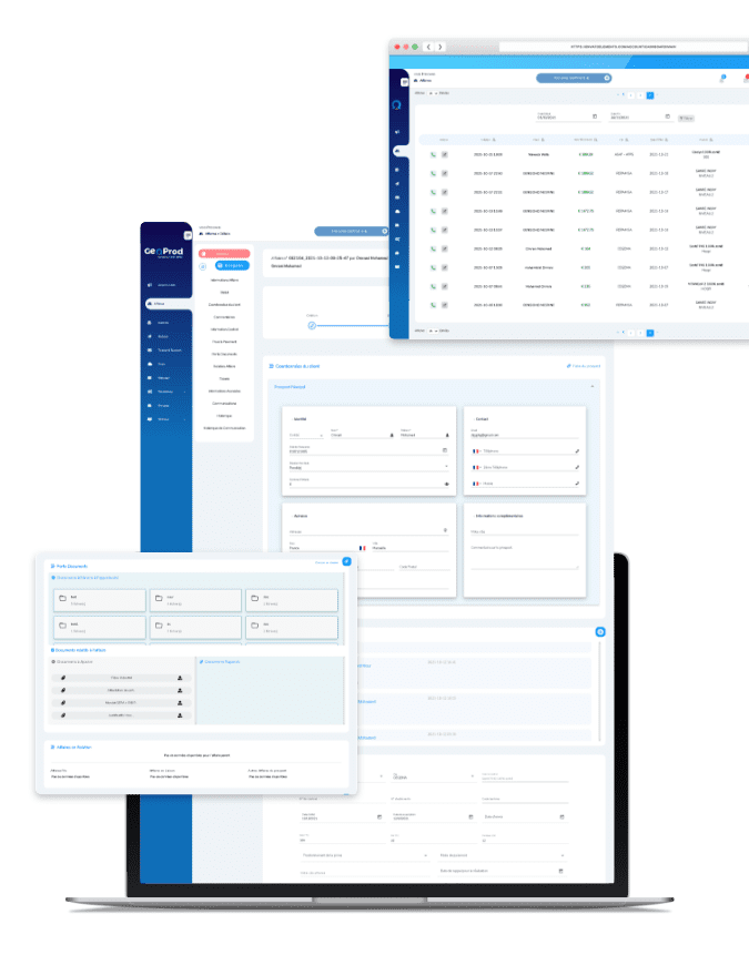 GeoProd - Gestion des processus métier (BPM) et relation client (CRM)